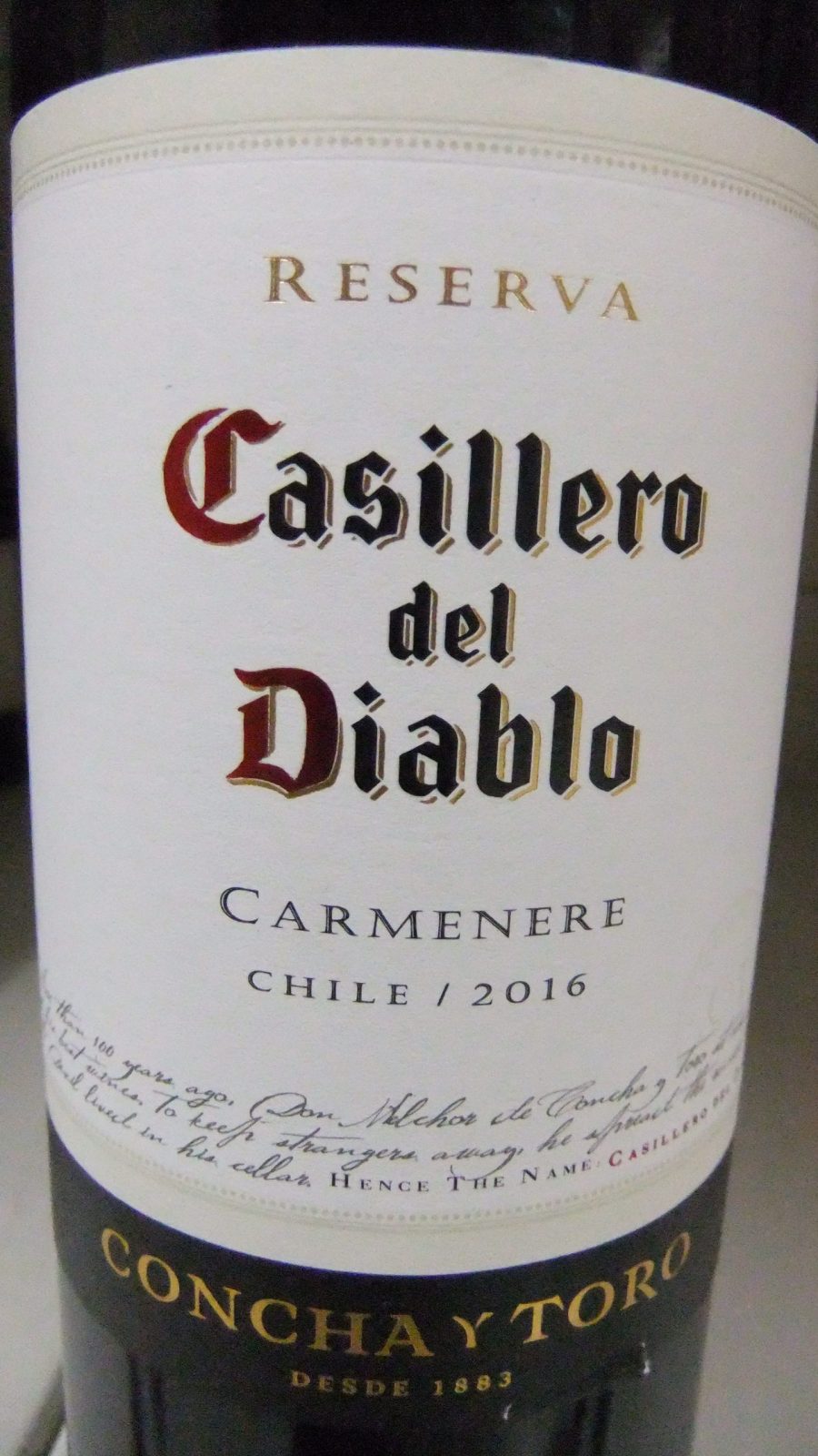 Casillero del Diablo Carmenere 2016