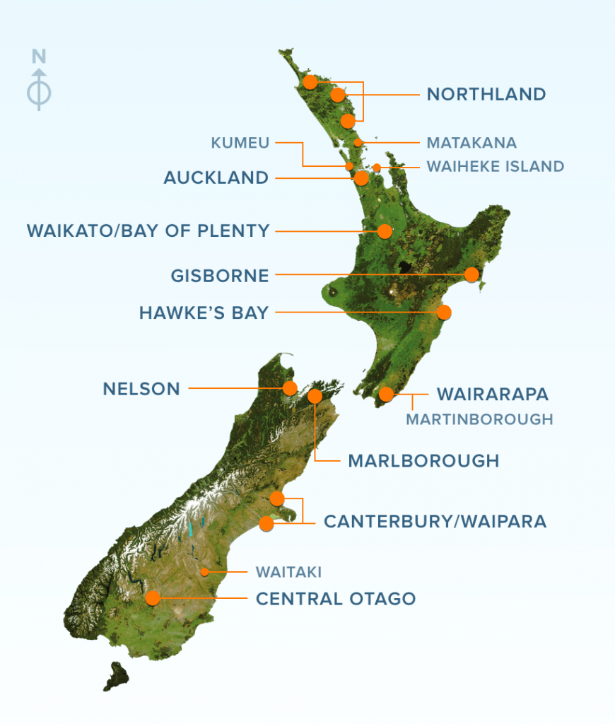 Regiony Nowej Zelandii - w tym też Nelson.